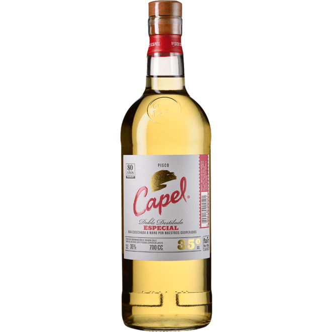 PISCO "TESPECIAL" DOBLE DESTILADO 35% - CHILE