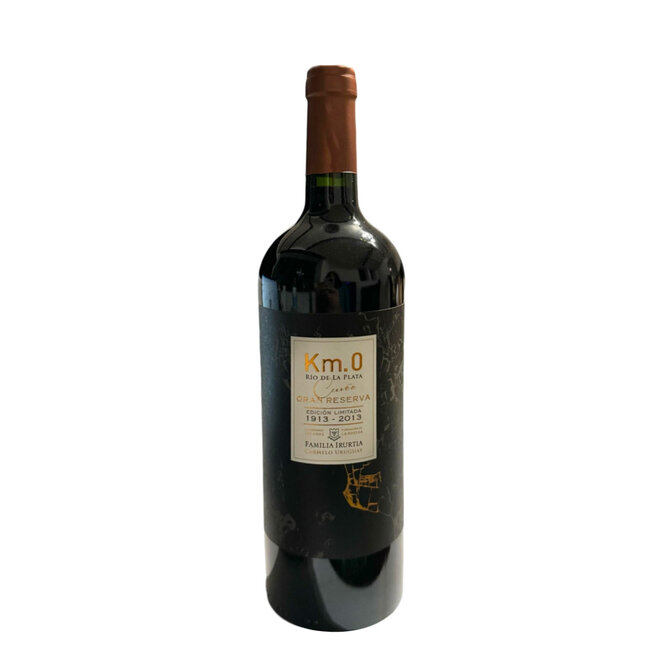 "Km.0 CIEN AÑOS"  EMSAMBLAJE TANNAT-MARSELAN-CABERNET FRANC 2013 - URUGUAY