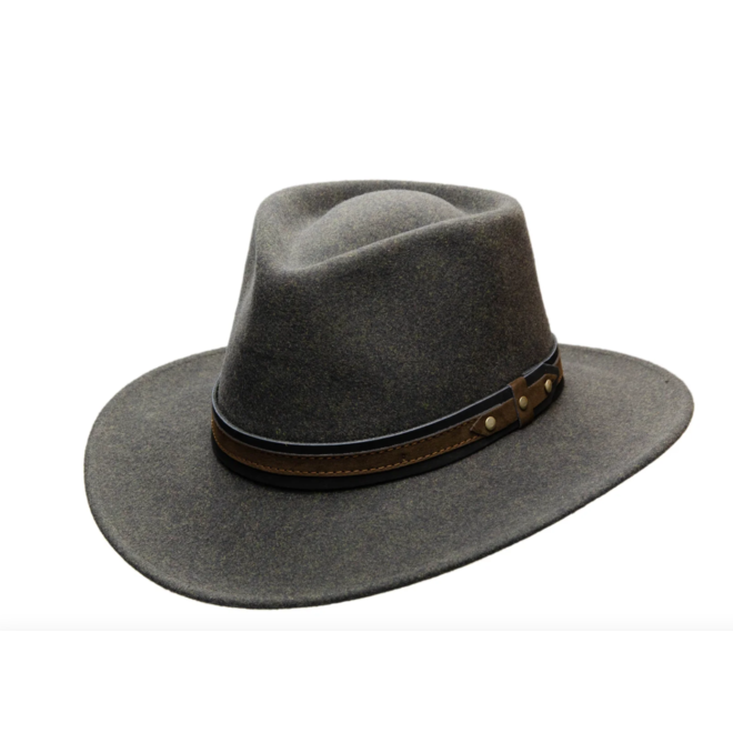 HUT "OUTDOOR" WOLLFILZ AUS ECUADOR - BLACK MELANGE