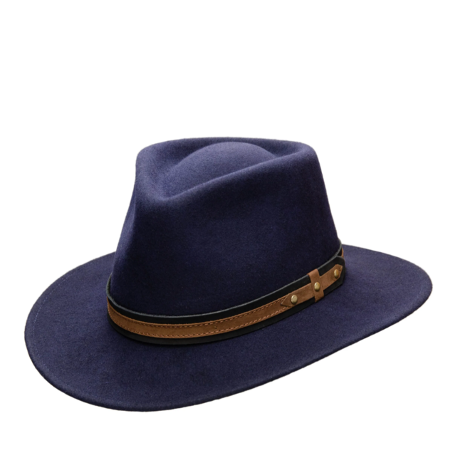 HAT "OUTDOOR" WOLL FELT FROM ECUADOR - MARINE