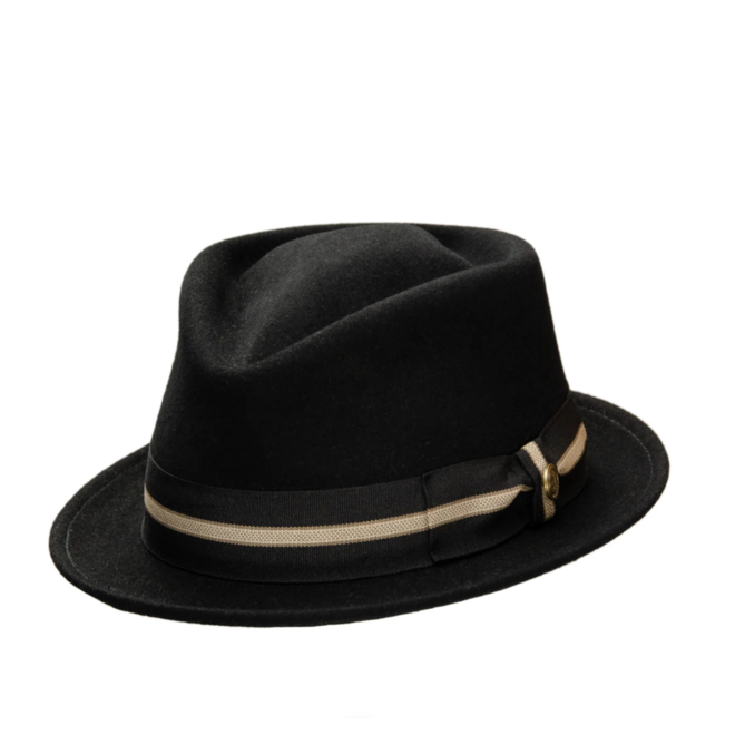 SOMBRERO "DIAMANT NEUE ÄRA" FIELTRO DE LANA ECUADOR - NEGRO