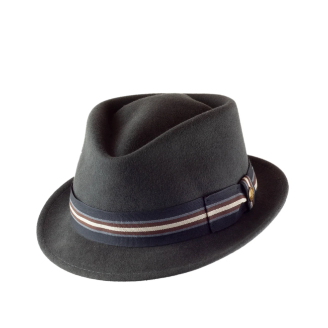 HAT "DIAMANT NEUE ÄRA" WOOL FELT FROM ECUADOR - DARK GREY