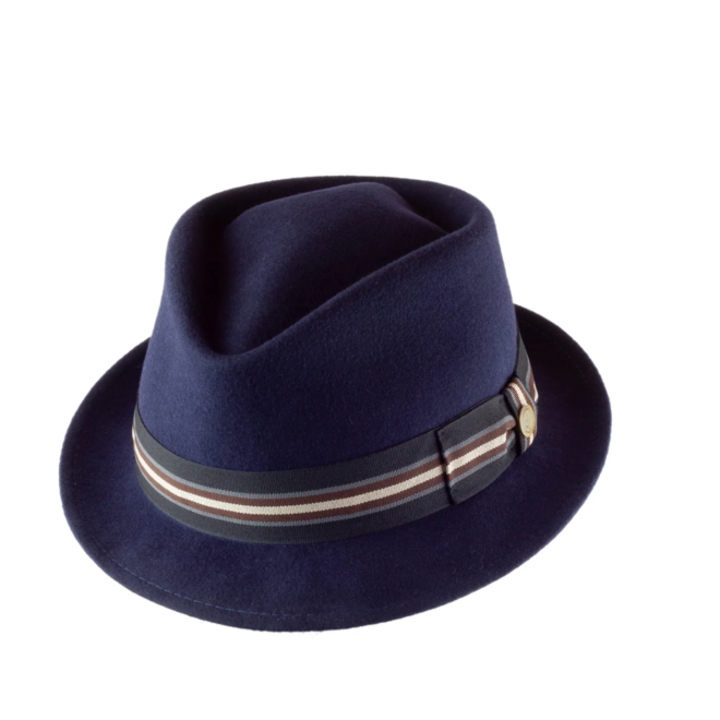 HAT "DIAMANT NEUE ÄRA" WOOL FELT FROM ECUADOR - MARINE