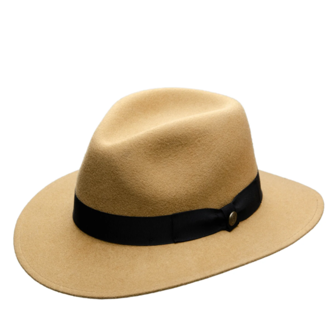 SOMBRERO "JOHNSSON CLASSIC" FIELTRO LANA - CAMEL