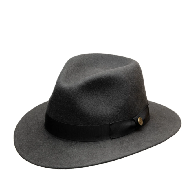 HAT "JOHNSSON CLASSIC" WOOL FELT AUS ECUADOR - DARK GREY