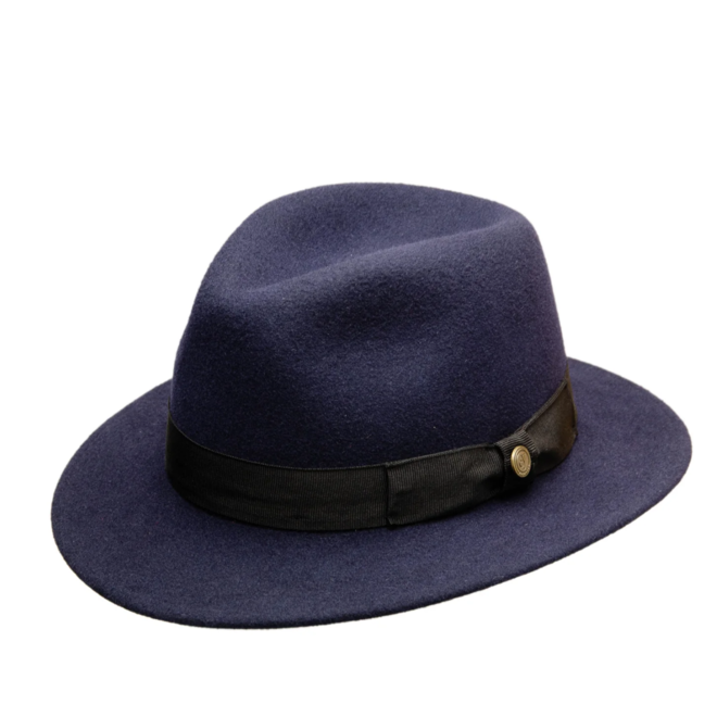 HAT "JOHNSSON CLASSIC" WOOL FELT AUS ECUADOR - NAVY