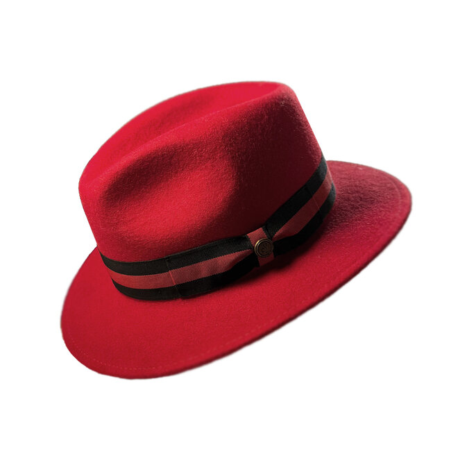 HAT "DIAMANT NEUE ÄRA" WOOL FELT FROM ECUADOR - RED