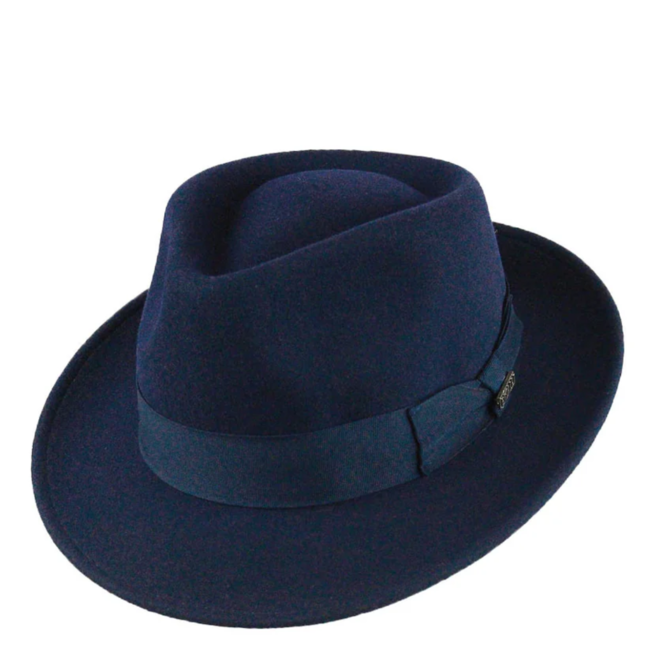 SOMBRERO "QUICK STEP"FIELTRO LANA ECUADOR - NAVY