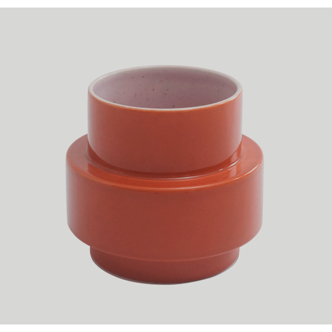 KERAMIKVASE - LOS FLOREROS - CENOTE NATURE ORANGE/ROSA CDMX_ST1