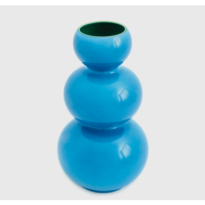 CERAMIC VASE - LOS FLOREROS - RUMBA - BLUE