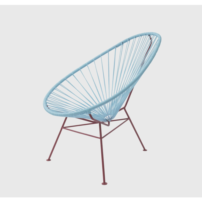 NEW! ORIGINAL ACAPULCO CLASSIC CHAIR - MEX AZUL / ROJO GRANATE - CDMX_ST DOS