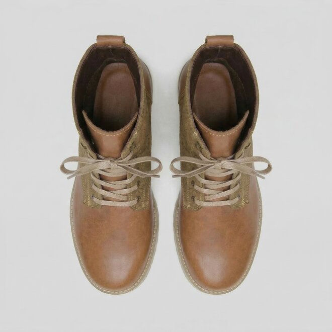 BOTINES 100% CUERO URUGUAY - CARAMELO - HANDMADE