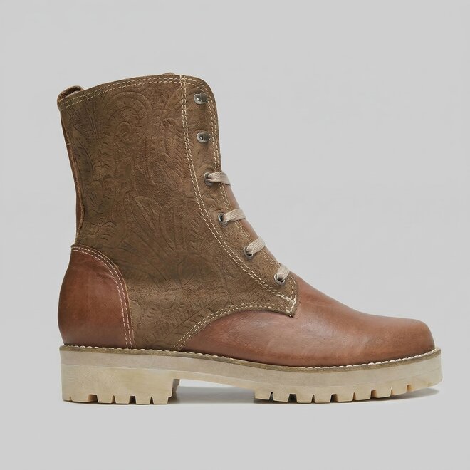 ANKLE BOOTS 100% LEATHER FROM URUGUAY - CARAMELO - HANDMADE