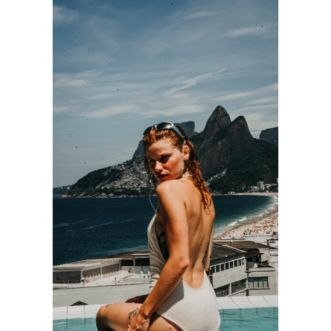 BAÑADOR "GISELE" - OFF WHITE - BRASIL