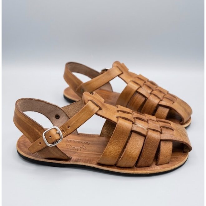 SANDAL - ALICIA ODARA - NATURLEDER - HANDGEMACHT - BRASILIEN