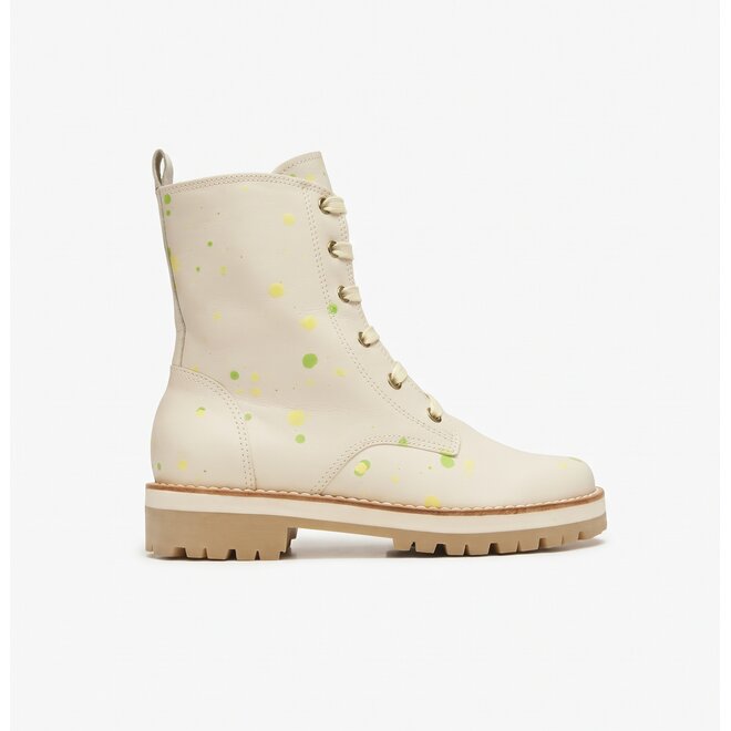 BOTINES 100% CUERO URUGUAY - LIME SPLAT