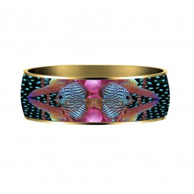 ARMBAND "ATLANTIC MANTA" - VERGOLDET 24 Kt - 2,5cm