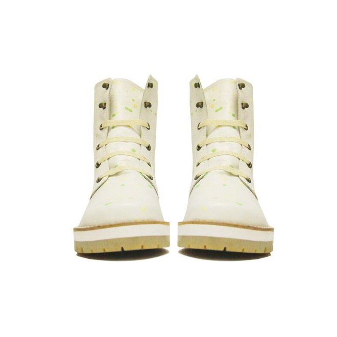 BOTINES 100% CUERO URUGUAY - LIME SPLAT