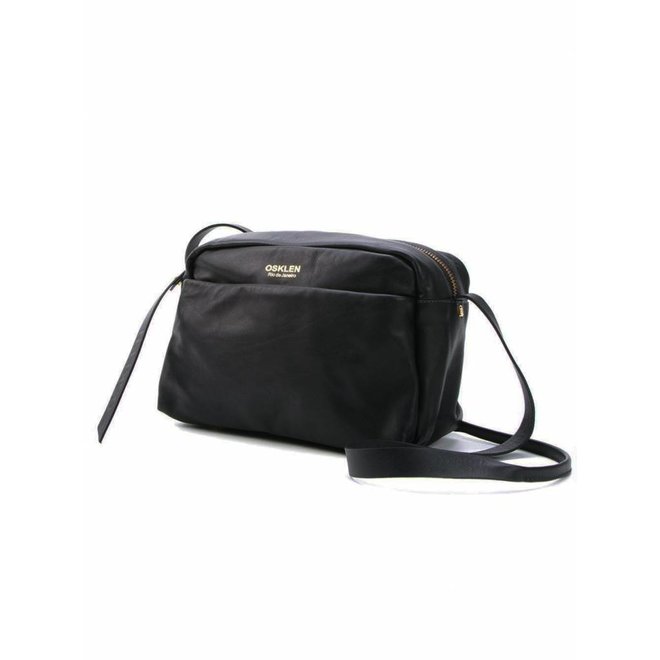 BOLSO DE CUERO MEDIUM - NEGRO