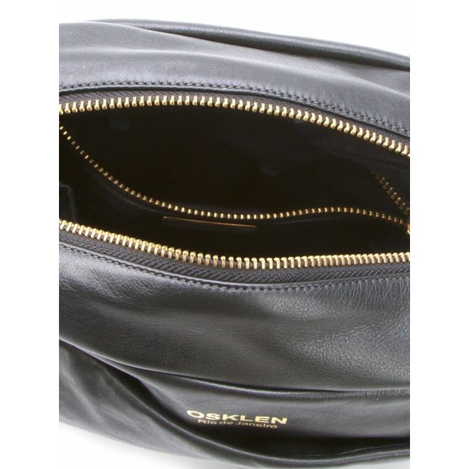 BOLSO DE CUERO MEDIUM - NEGRO