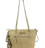 BAG2BAG EVORA Leren damestas schoudertas Grey/taupe