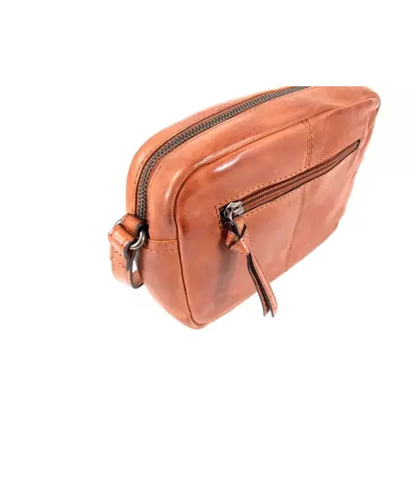 BAG2BAG XANTHI compact leren damestas schoudertasje cognac