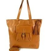 BAG2BAG ALTE ruime leren damestas schoudertas cognac