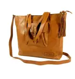 BAG2BAG ALTE ruime leren damestas schoudertas cognac