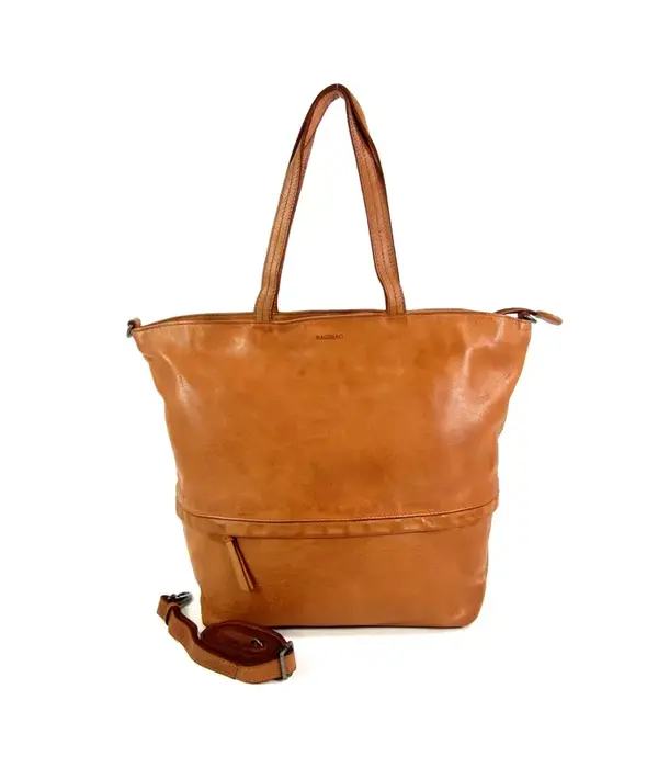 BAG2BAG FYRDE leren damestas schoudertas Cognac