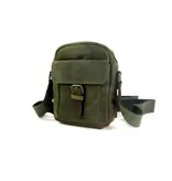 Berba Barbarossa Leren compacte heren crossbody-tas military