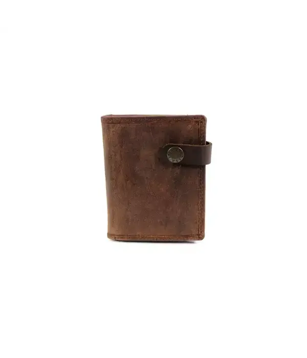 BARBAROSSA Leren Heren billfold RUVIDO Coffee