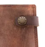 BARBAROSSA Leren Heren billfold RUVIDO Coffee