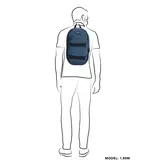 BEAGLES originals urban skate backpack rugzak 17,3 inch blauw