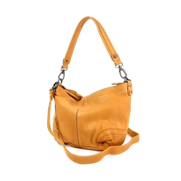 LUCY trendy hobo damestas schoudertas geel