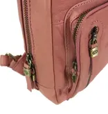 Micmacbags Daydreamer trendy leren rugzak roze