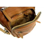 Chesterfield PERU trendy leren crossbody tas cognac