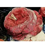 LEATHER DESIGN Dames hand- en schoudertas hoog model flower rose
