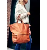 BAG2BAG FYRDE leren damestas schoudertas Cognac