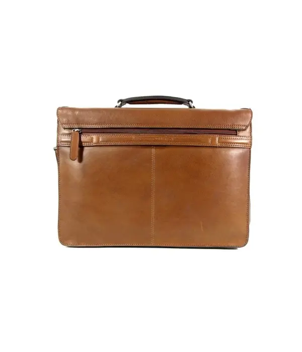 Chesterfield OXFORD soft class leren laptoptas cognac