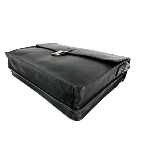 Chesterfield OXFORD soft class leren laptoptas zwart