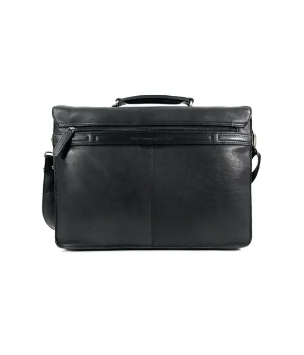 Chesterfield OXFORD soft class leren laptoptas zwart