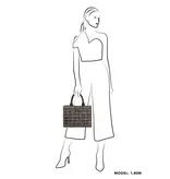 CHARM FINSBURY trendy dames shopper zwart beige