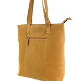 Daniel Ray BURBANK leren shopper L  Schoudertas damestas cognac