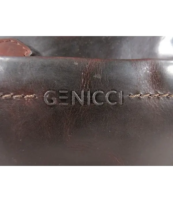 GENICCI NOBLE compacte handtas schoudertas bruin