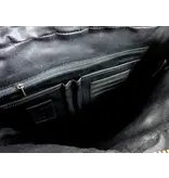 GENICCI NOBLE 2 vaks leren laptoptas 15,6 inch zwart
