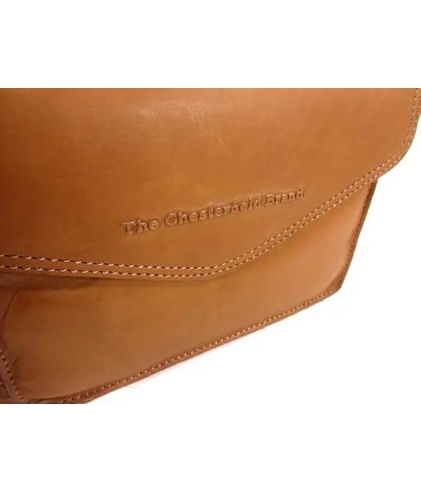 Chesterfield SAMOA Wax pull up dames schoudertasje cognac