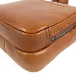 Chesterfield TOULOUSE Trendy leren dames schoudertas Cognac