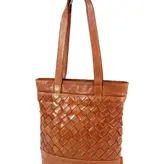 Micmacbags ARTISAN Leren dames shopper bruin