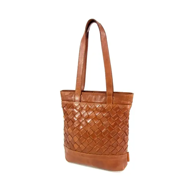 ARTISAN Leren dames shopper bruin