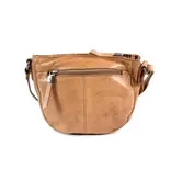 Micmacbags ARTISAN leren dames schoudertas sand